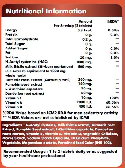 Master Veda Liver Detox Tablets (90 Tablets) - Image 3