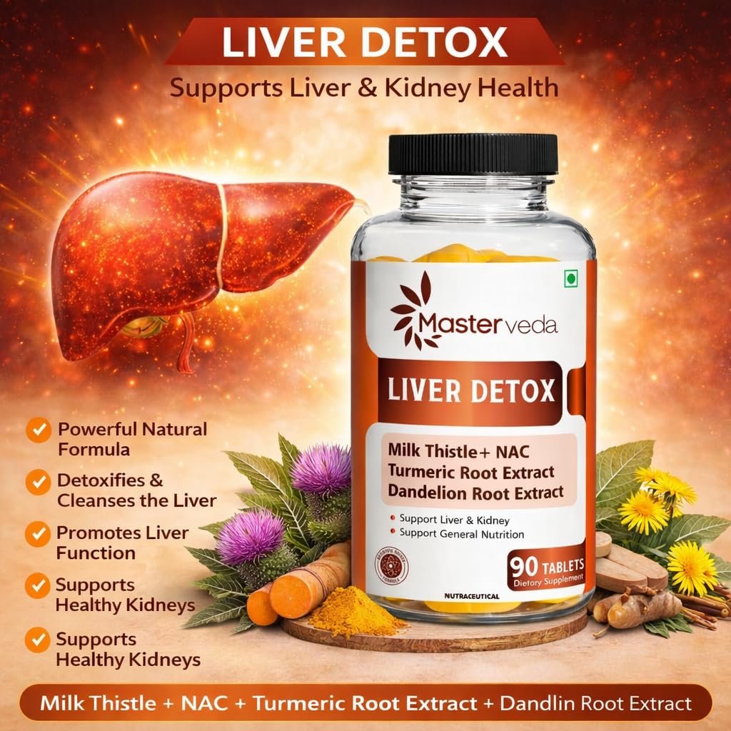 Master Veda Liver Detox Tablets (90 Tablets) - Image 2
